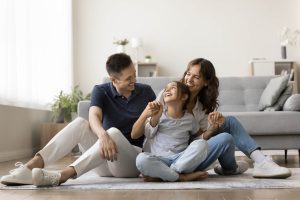Family having quality time together